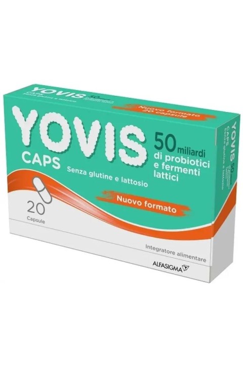 Yovis Caps Integratore 50 Miliardi di Fermenti Lattici Vivi, 20 Capsule