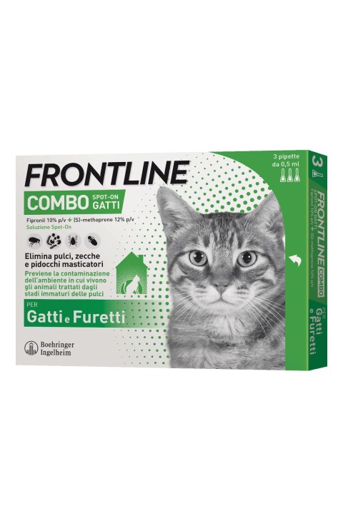 Frontline Combo*3pip Gatti/fur