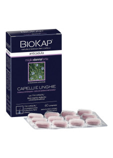Bios Line Biokap - Anticaduta Miglio Donna Forte con Tricofoltil, 60 Compresse