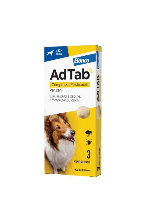 ADTAB*3CPR 900MG CANI 22-45KG ADTAB*3CPR 900MG CANI 22-45KG