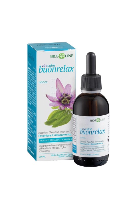 Bios Line Vitacalm Buon Relax Integratore Rilassamento in Gocce, 50ml Bios Line Vitacalm Buon Relax Integratore Rilassamento in Gocce, 50ml