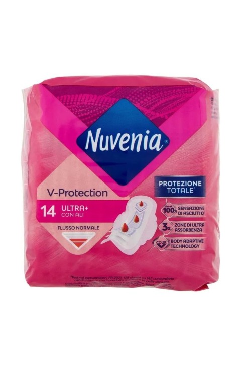 Nuvenia V-protection - Ultra Assorbenti con Ali Flusso Normale, 14 assorbenti
