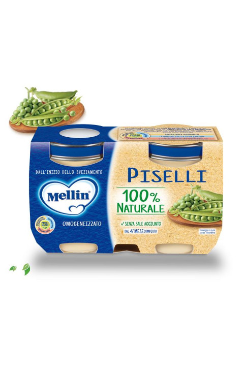 Mellin Omogeneizzato Piselli 2X125G Mellin Omogeneizzato Piselli 2X125G
