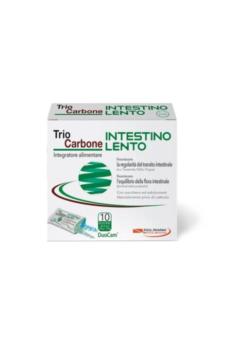 Triocarbone Integratore Intestino Lento 10 Bustine
Triocarbone Integratore Intestino Lento 10 Bustine
