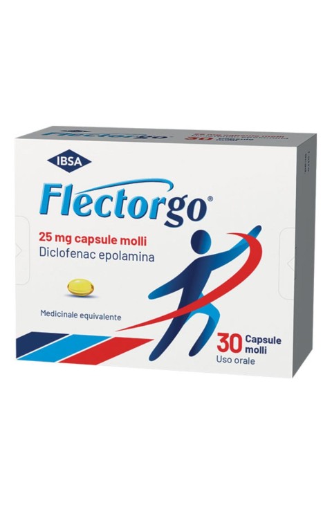 Flectorgo 25mg Diclofenac Epolamina Antidolorifico, 30 Capsule Molli