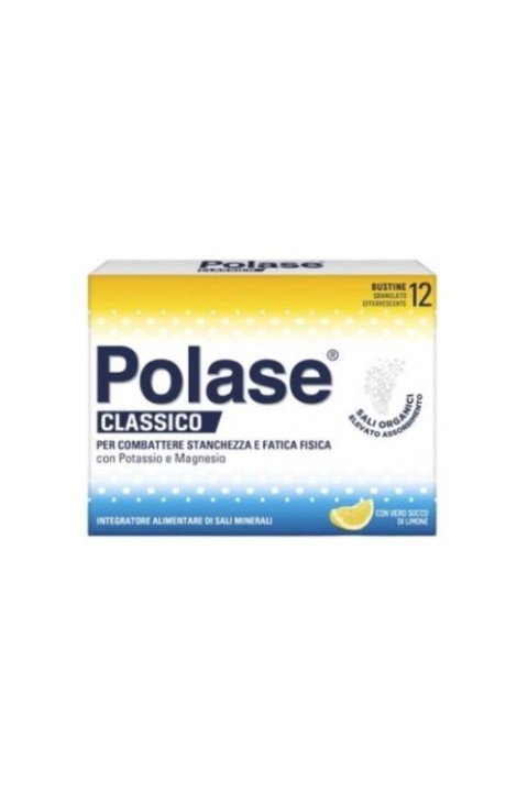 Polase Classico Integratore Alimentare Sali Minerali Organici Magnesio Potassio Gusto Limone 12 Bst