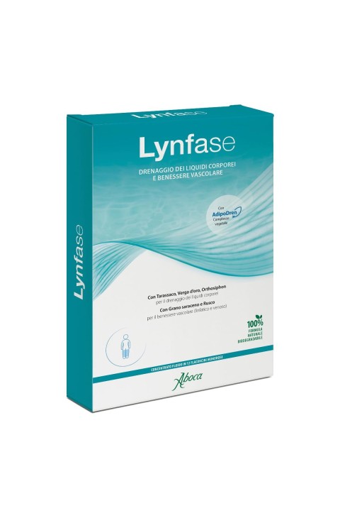 Lynfase - Concentrato Fluido Integratore Drenaggio Liquidi, 12 flaconcini Lynfase - Concentrato Fluido Integratore Drenaggio Liquidi, 12 flaconcini