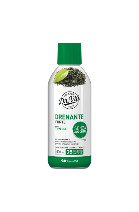 Marco Viti Drenante Forte Integratore Drenante e Antiossidante gusto Tè Verde, 500ml Marco Viti Drenante Forte Integratore Drenante e Antiossidante gusto Tè Verde, 500ml