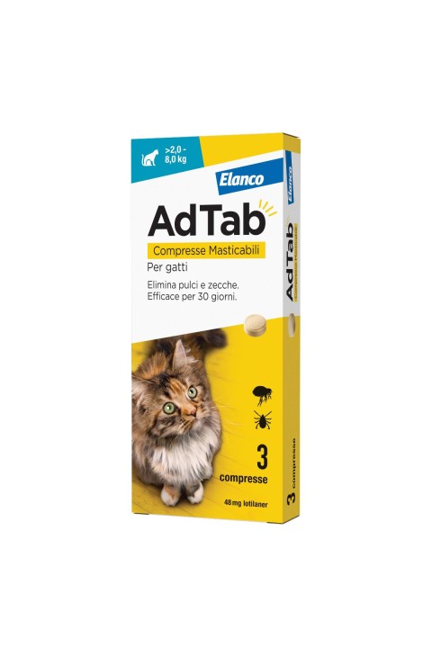 ADTAB*3CPR 48MG GATTI 2-8KG