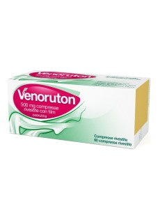 Venoruton 500mg Insufficienza Venosa e Fragilità Capillare, 60 Compresse Rivestite