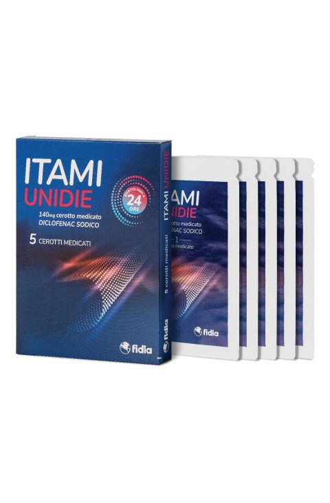 Itami Unidie Cerotto Medicato 140mg Diclofenac Sodico, 5 cerotti medicati
