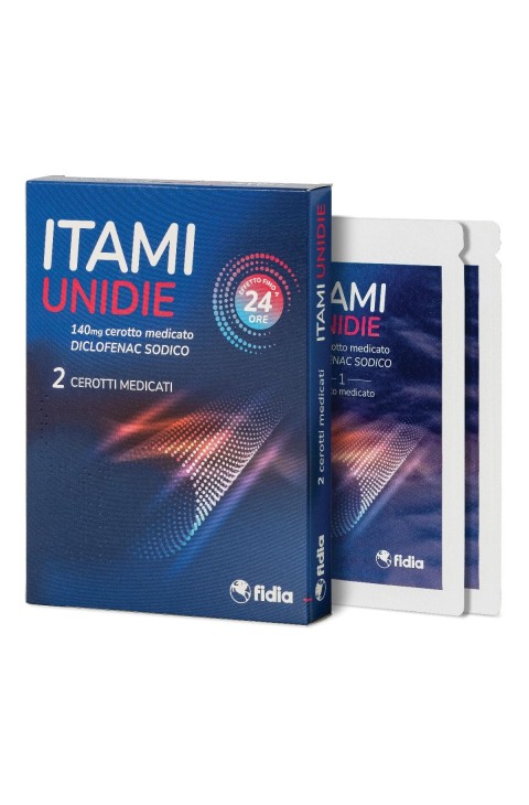 Itami Unidie Cerotto Medicato 140mg Diclofenac Sodico, 2 cerotti medicati

