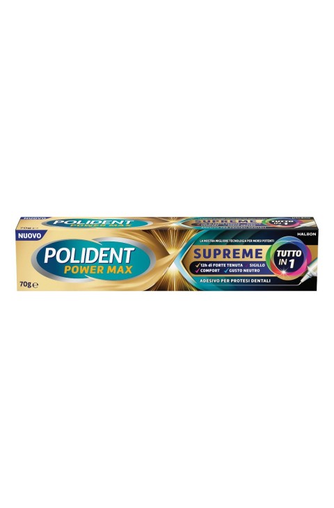 Polident Power Max Supreme crema adesiva per protesi 70 grammi