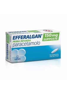 Efferalgan Prima Infanzia 150mg Dolore e Febbre, 10 Supposte