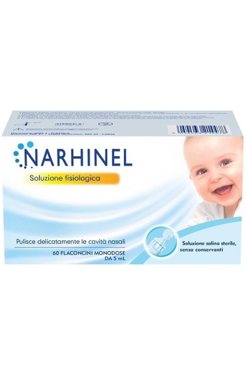 Narhinel Soluzione Fisiologica per Aspiratore Nasale 60 Flaconcini da 5ml