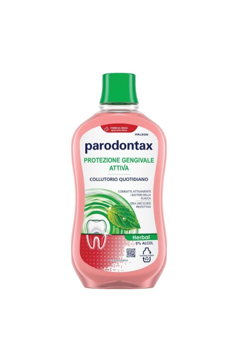 Parodontax Herbal Collutorio Quotidiano Protezione Gengive Senza Alcool, 500ml