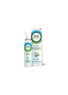 Rinazina Aquamarina Spray Nasale Isotonico Delicato Lavaggio Nasale Acqua di Mare e Aloe Vera 100 ml