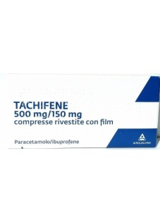 Tachifene Paracetamolo e Ibuprofene per Febbre e Dolori 500mg+150mg 16 Compresse