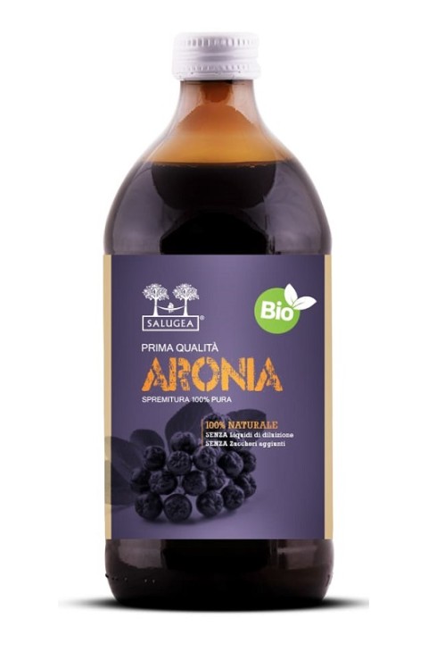 Salugea Succo di Aronia Bio Integratore Energia e Sostegno, 500ml