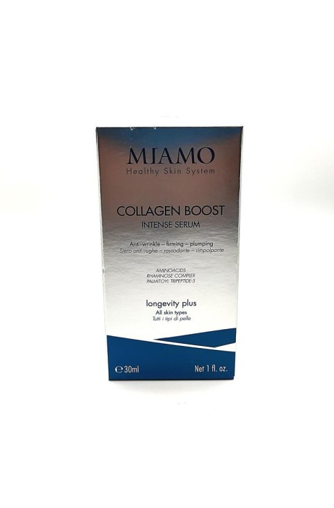 Miamo Collagen Boost Intense Serum Siero Antirughe Rassodante Rimpolpante, 30ml Miamo Collagen Boost Intense Serum Siero Antirughe Rassodante Rimpolpante, 30ml