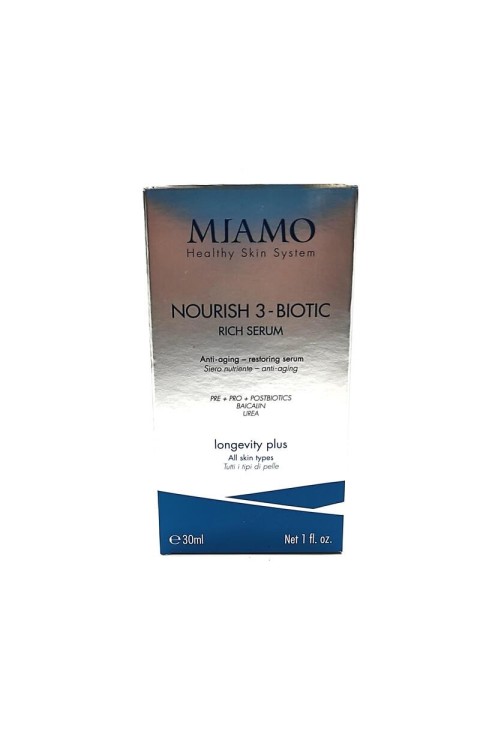 Miamo Longevity Plus - Nourish 3-Biotic Rich Serum Siero Anti-Età, 30ml Miamo Longevity Plus - Nourish 3-Biotic Rich Serum Siero Anti-Età, 30ml
