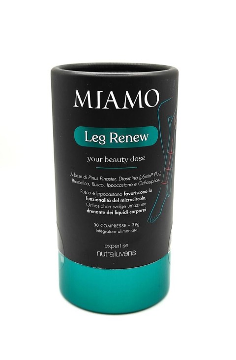 Miamo Nutraiuvens - Leg Renew Integratore Gambe Pesanti Capillari, 30 Compresse Miamo Nutraiuvens - Leg Renew Integratore Gambe Pesanti Capillari, 30 Compresse