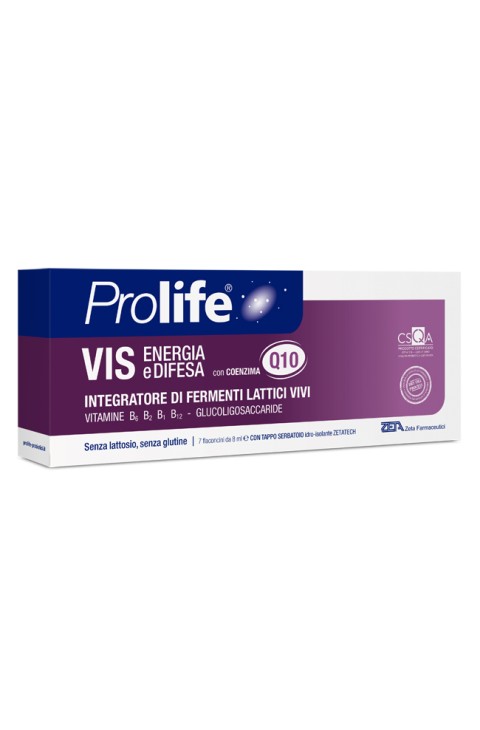 Prolife Vis Energia e Difesa Integratore Fermenti Lattici, 7 Flaconcini x 8ml