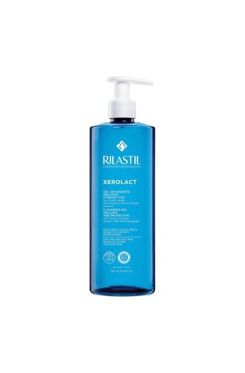 Rilastil Xerolact - Gel Detergente Delicato e Protettivo Schiumogeno, 750ml Rilastil Xerolact - Gel Detergente Delicato e Protettivo Schiumogeno, 750ml