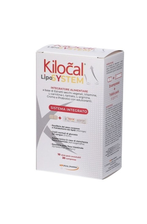 Pool Pharma Kilocal Lypo System 20 Compresse + 10 Stick Orosolubili