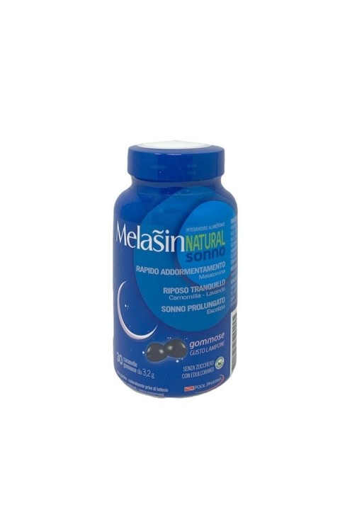 Pool Pharma Melasin Natural Sonno Integratore Alimentare, 30 gommose