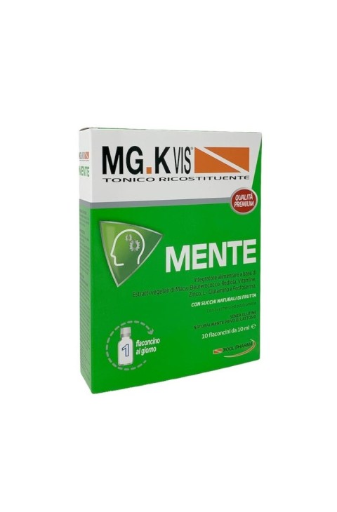 MG.K VIS Tonico Ricostituente Mente Integratore Alimentare, 10 Flaconcini