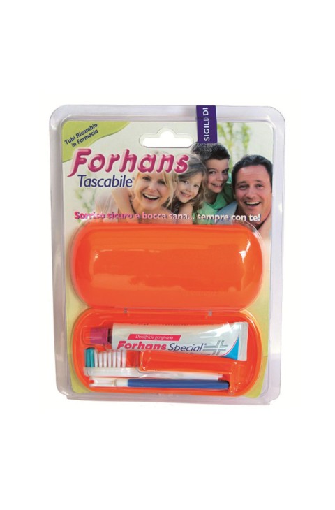 Forhans Travel Kit Tascabile Versione Estate Spazzolino + Dentifricio