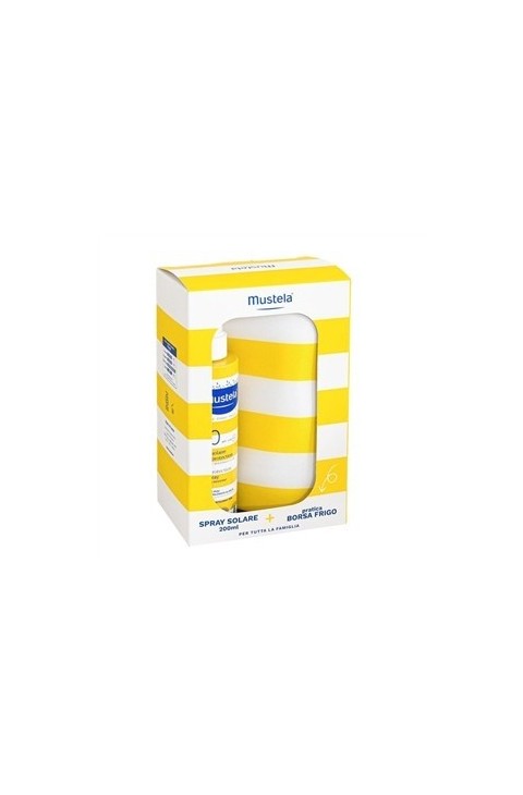Mustela Spray Latte Solare SPF50 Protezione Alta per Bambini 200ml + Borsa Frigo
