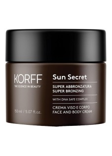 Korff Sun Secret - Crema Solare Super Abbronzatura Viso e Corpo, 150ml
