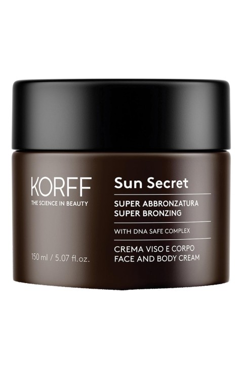 Korff Sun Secret - Crema Solare Super Abbronzatura Viso e Corpo, 150ml
Korff Sun Secret - Crema Solare Super Abbronzatura Viso e Corpo, 150ml