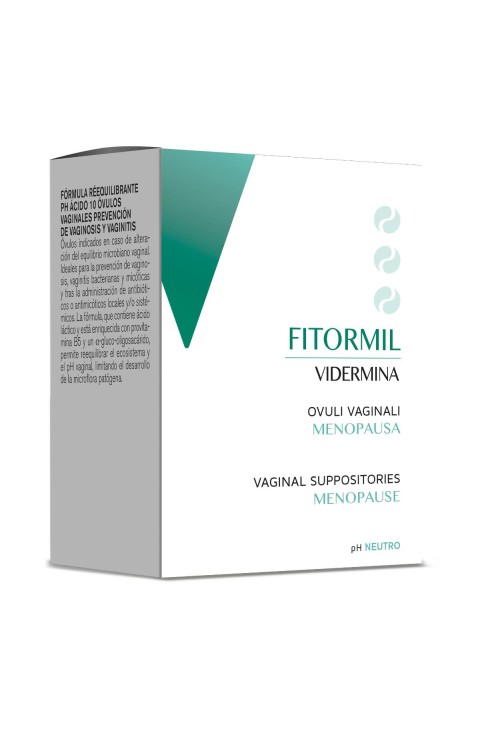 Vidermina Fitormil - Ovuli Vaginali Protettivi Lubrificanti Emollienti,10 Ovuli