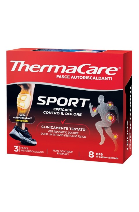 Thermacare Sport Fasce autoriscaldanti 8h, 3 pezzi
