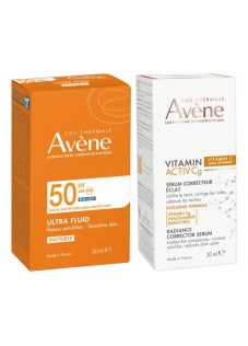 Avene Solari Ultra Fluid Perfezionatore Spf 50+ Protezione Molto Alta Colorata 50ml + Vitamin Activ Cg Siero 10ml Omaggio