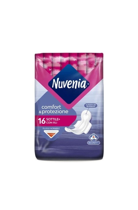 Nuvenia Comfort & Protezione - Assorbente con Ali Flusso Normale, 16 Pezzi

