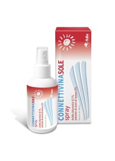 Fidia Connettivina Sole Spray per Scottature Eritemi Solari Arrossamenti, 100ml