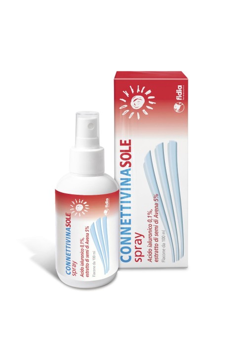 Fidia Connettivina Sole Spray per Scottature Eritemi Solari Arrossamenti, 100ml