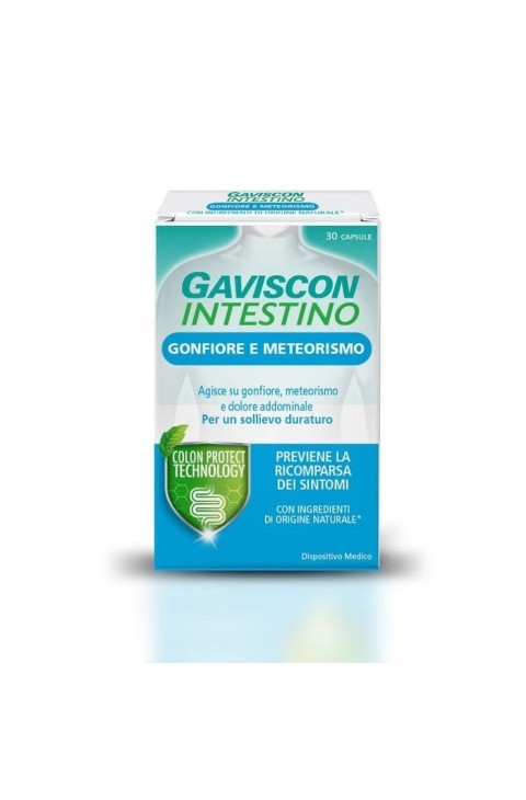 Gaviscon Intestino Gonfiore e Meteorismo Dispositivo Medico, 30 Capsule
