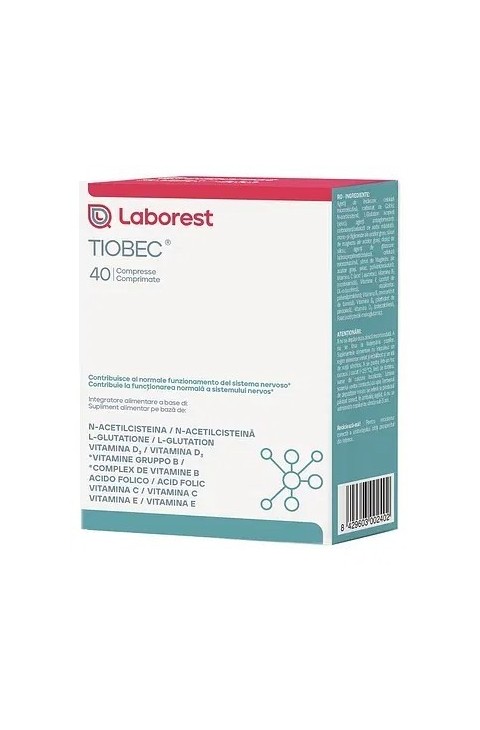Tiobec Integratore Alimentare Sistema Nervoso, 40 compresse