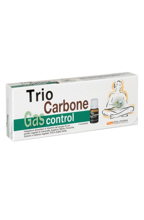 Pool Pharma Triocarbone - Gas Control Integratore Alimentare, 7 Flaconcini
