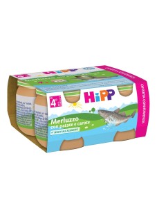Hipp Merluzzo Patate e Carote Omogeneizzato, 4X80g