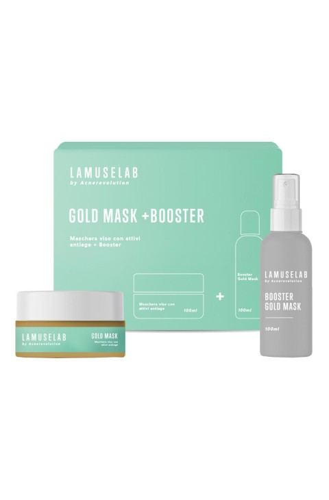 LaMuseLab Gold Mask + Booster Maschera Antiage, 100ml + 100ml
