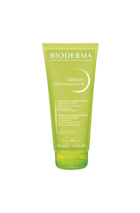 Bioderma Sebium Gel Moussant Actif Gel Detergente Purificante 200 ml