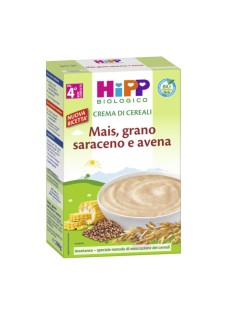 HiPP Biologico Crema di Cereali Mais, Grano Saraceno e Avena
