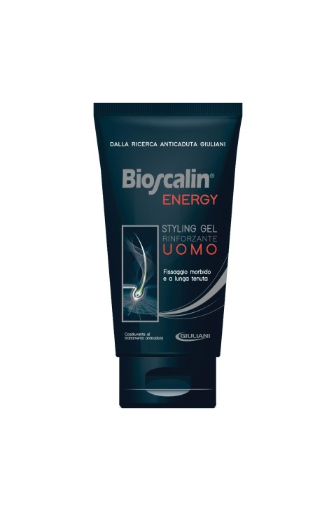 Bioscalin Energy - Styling Gel Rinforzante Uomo Fissaggio Lunga Tenuta, 150ml