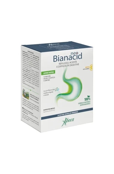 Neobianacid Integratore Reflusso E Acidità Gusto Limone 20 Bustine